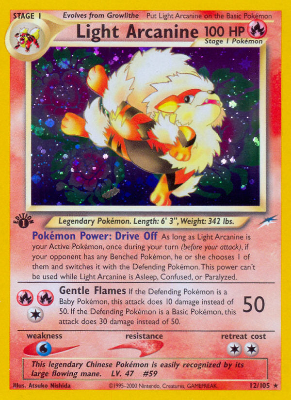 Neo Destiny Holo Dark Arcanine #12/105 first edition
